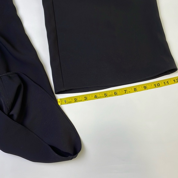 Amanda Uprichard Black Flat Front Straight Pants Size S Hight Waist Wide Leg - Picture 16 of 16